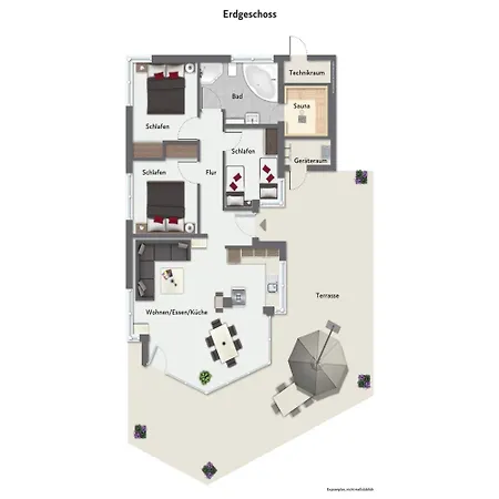 Strandblick - Dorf 1 23 Tatil Evi Priwall